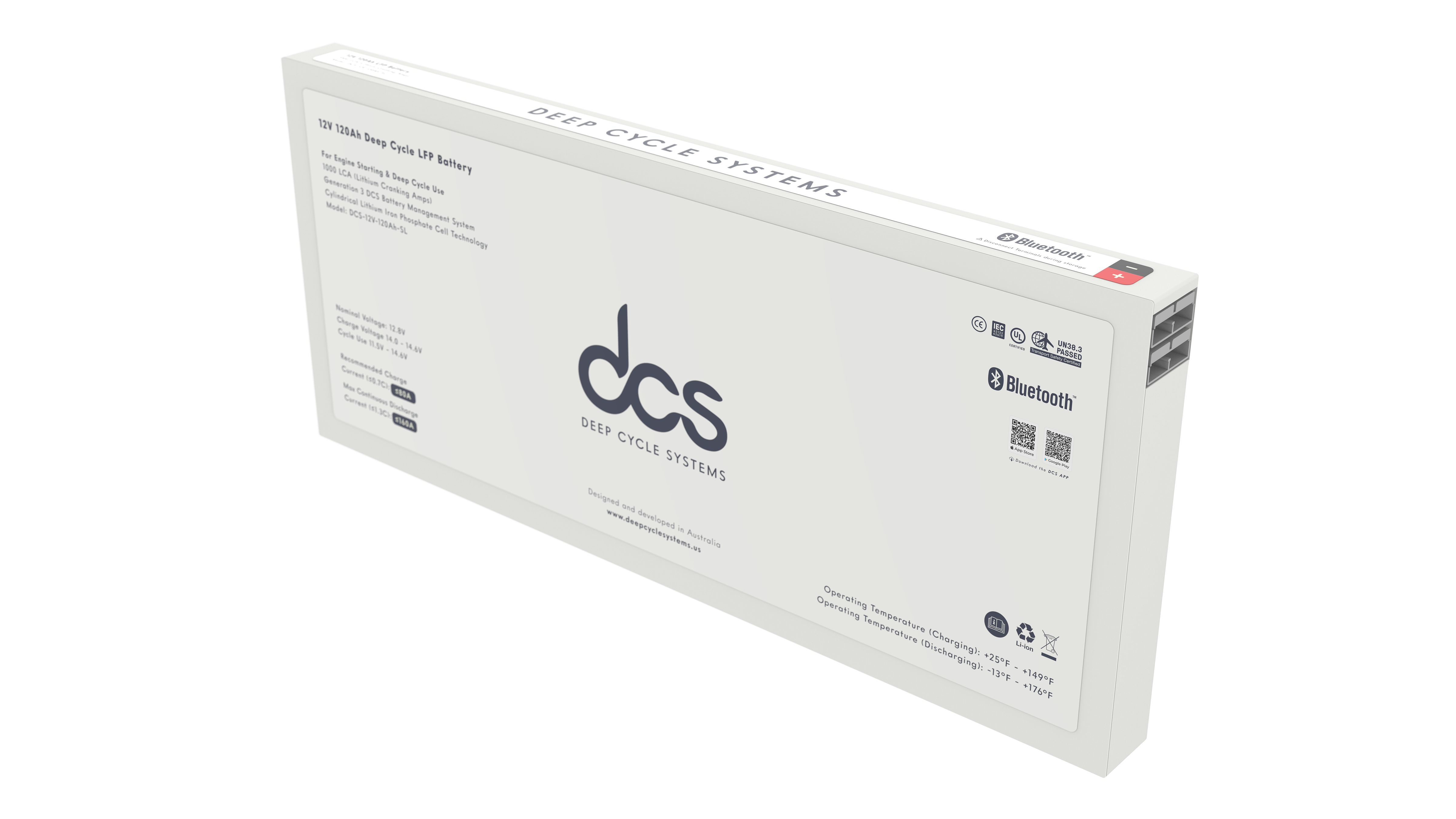 120Ah Slimline Deep Cycle LFP Battery