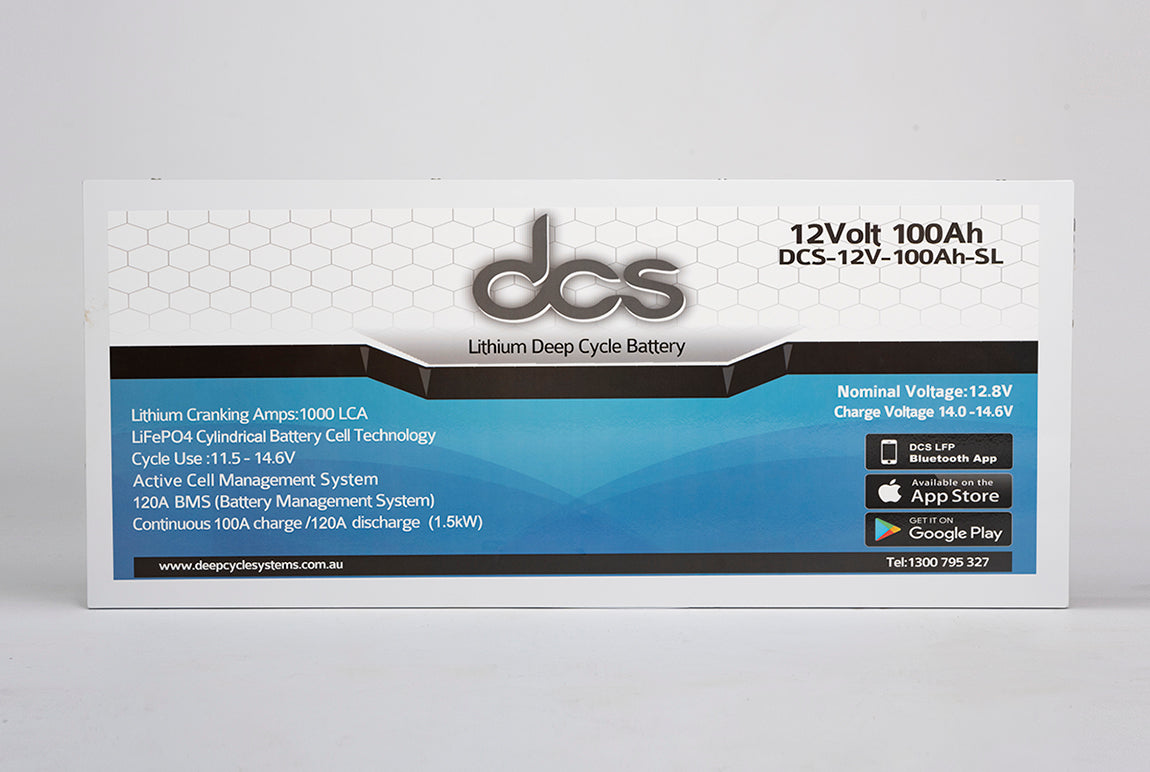 100Ah Slimline Deep Cycle LFP Battery - Refurbished