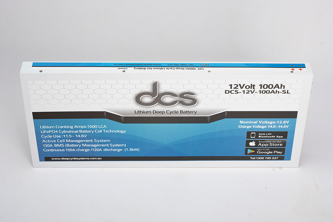 100Ah Slimline Deep Cycle LFP Battery - Refurbished